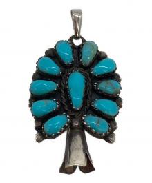 H.YOYOKIE（H.ヨヨキ）の古着「ペンダントトップ　turquoise cluster bell fob c.1940」