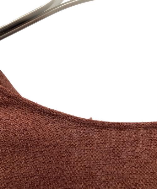 RIM.ARK（リムアーク）RIM.ARK (リムアーク) Wide silhouette maxi OP ブラウン サイズ:FREE 未使用品の古着・服飾アイテム