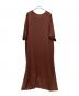 RIM.ARK (リムアーク) Wide silhouette maxi OP ブラウン サイズ:FREE 未使用品：11000円