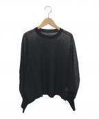 RIM.ARKリムアーク）の古着「Sheer dolman knit tops」｜ブラック