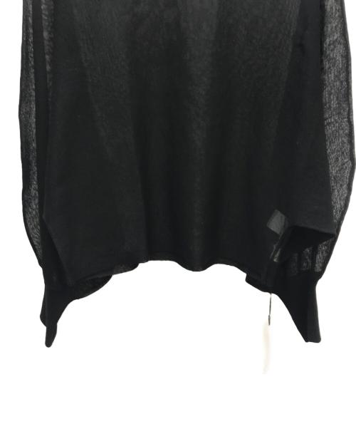RIM.ARK（リムアーク）RIM.ARK (リムアーク) Sheer dolman knit tops ブラック サイズ:FREE 未使用品の古着・服飾アイテム