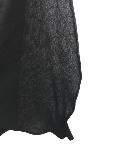 RIM.ARK（リムアーク）RIM.ARK (リムアーク) Sheer dolman knit tops ブラック サイズ:FREE 未使用品の古着・服飾アイテム