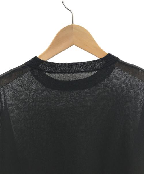 RIM.ARK（リムアーク）RIM.ARK (リムアーク) Sheer dolman knit tops ブラック サイズ:FREE 未使用品の古着・服飾アイテム