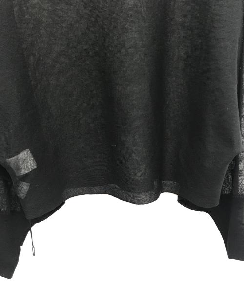 RIM.ARK（リムアーク）RIM.ARK (リムアーク) Sheer dolman knit tops ブラック サイズ:FREE 未使用品の古着・服飾アイテム