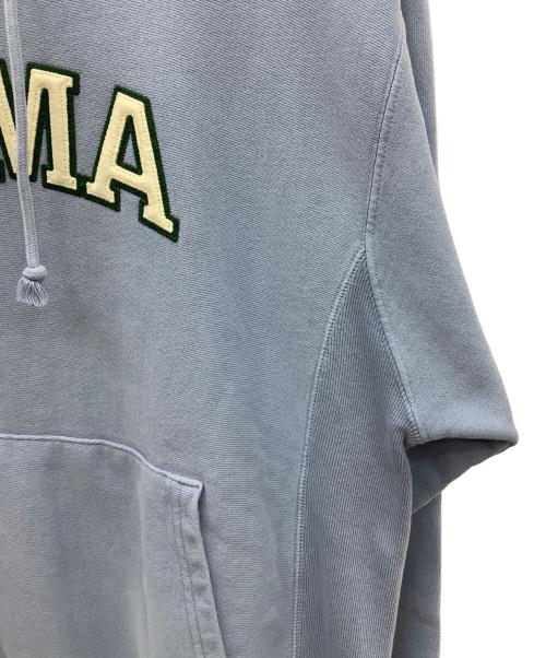 Champion（チャンピオン）Champion (チャンピオン) MoMA (モマ) REVERSE WEAVE コラボプルオーバーパーカー ブルー サイズ:XLの古着・服飾アイテム