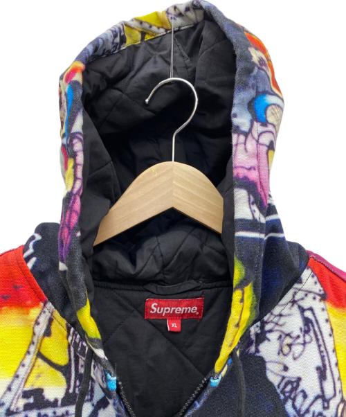 SUPREME（シュプリーム）SUPREME (シュプリーム) Lee Quinones (リー・キュノネス) The Yard Hooded Work Jacket マルチカラー サイズ:XLの古着・服飾アイテム