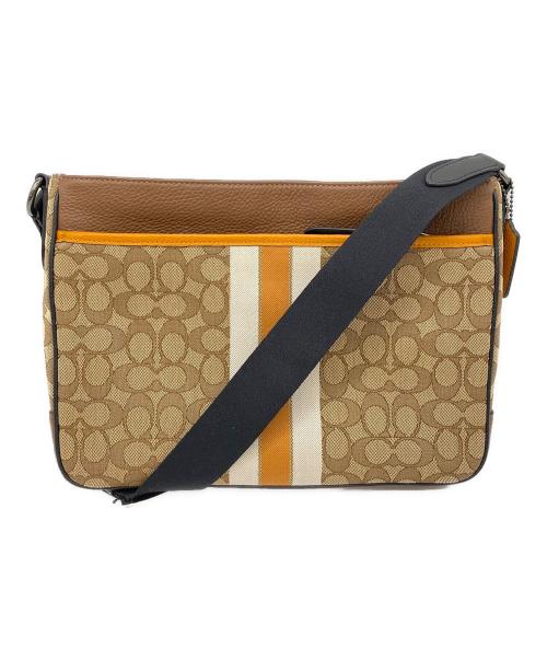 COACH（コーチ）COACH (コーチ) トンプソンクロスボディシグネチャー ショルダーバッグ ブラウンの古着・服飾アイテム