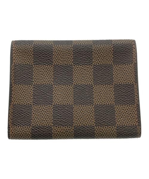 LOUIS VUITTON（ルイ ヴィトン）LOUIS VUITTON (ルイ ヴィトン) アンヴェロップ・カルト・ドゥ・ヴィジット 名刺入れ ブラウンの古着・服飾アイテム