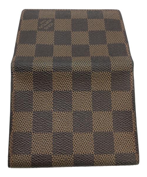 LOUIS VUITTON（ルイ ヴィトン）LOUIS VUITTON (ルイ ヴィトン) アンヴェロップ・カルト・ドゥ・ヴィジット 名刺入れ ブラウンの古着・服飾アイテム