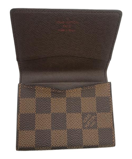 LOUIS VUITTON（ルイ ヴィトン）LOUIS VUITTON (ルイ ヴィトン) アンヴェロップ・カルト・ドゥ・ヴィジット 名刺入れ ブラウンの古着・服飾アイテム