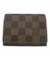 LOUIS VUITTON（ルイ ヴィトン）の古着「アンヴェロップ・カルト・ドゥ・ヴィジット 名刺入れ」｜ブラウン