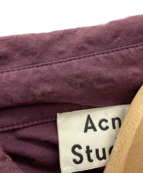 Acne studios（アクネ ストゥディオス）ACNE STUDIOS (アクネ ストゥディオス) シアサッカー半袖シャツ ボルドー サイズ:48の古着・服飾アイテム