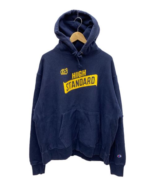 Champion（チャンピオン）Champion (チャンピオン) HRM ハイスタンダード別注 リバースウィーブパーカー ネイビー サイズ:Ⅹ-LARGEの古着・服飾アイテム