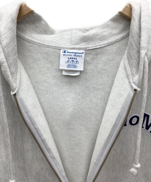 Champion（チャンピオン）Champion (チャンピオン) MoMA (モマ) REVERSE WEAVE ジップアップ フーディー グレー サイズ:XLの古着・服飾アイテム