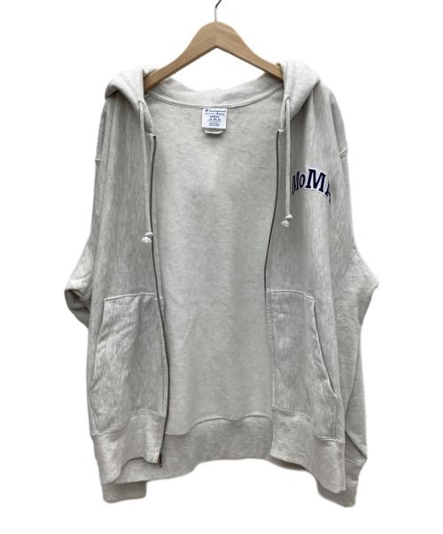 Champion（チャンピオン）Champion (チャンピオン) MoMA (モマ) REVERSE WEAVE ジップアップ フーディー グレー サイズ:XLの古着・服飾アイテム