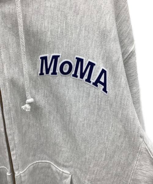 Champion（チャンピオン）Champion (チャンピオン) MoMA (モマ) REVERSE WEAVE ジップアップ フーディー グレー サイズ:XLの古着・服飾アイテム