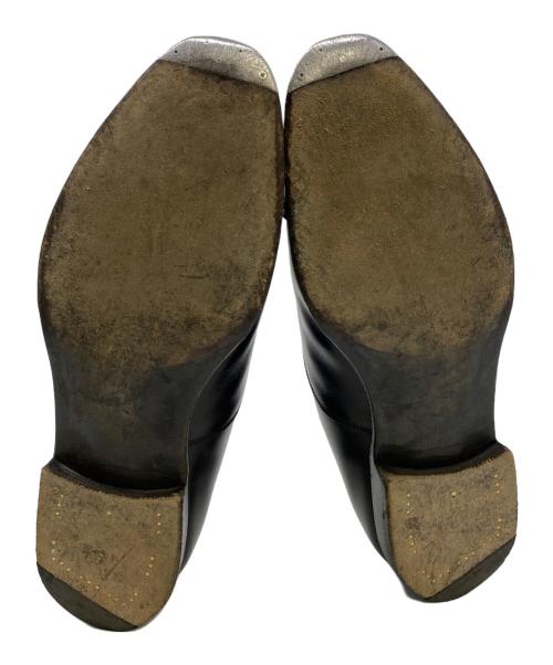 Edward Green（エドワードグリーン）Edward Green (エドワードグリーン) パンチドキャップトゥレザーシューズ ブラック サイズ:7 1/2の古着・服飾アイテム