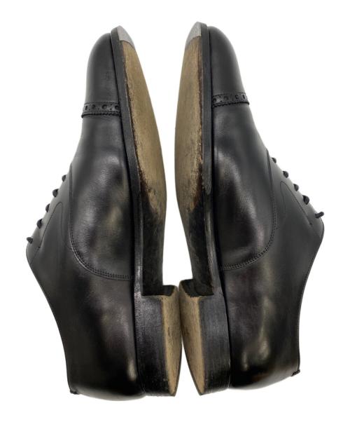 Edward Green（エドワードグリーン）Edward Green (エドワードグリーン) パンチドキャップトゥレザーシューズ ブラック サイズ:7 1/2の古着・服飾アイテム