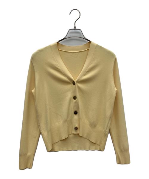 SOEJU（ソージュ）SOEJU (ソージュ) ニットカーディガン イエロー サイズ:Fの古着・服飾アイテム