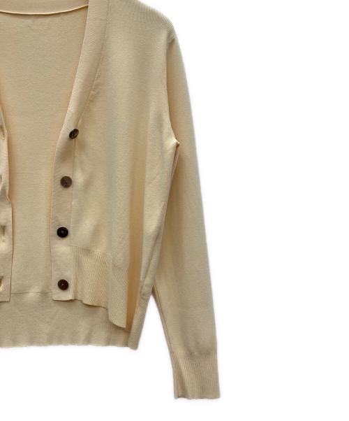 SOEJU（ソージュ）SOEJU (ソージュ) ニットカーディガン イエロー サイズ:Fの古着・服飾アイテム