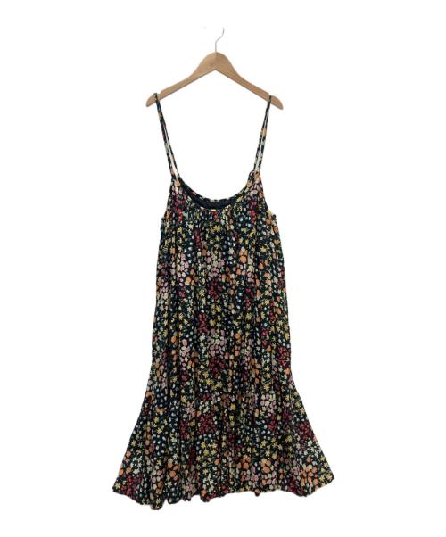 freada（フリーダ）freada (フリーダ) レーヨンプリントキャミソールワンピース ブラック サイズ:ONE SIZEの古着・服飾アイテム