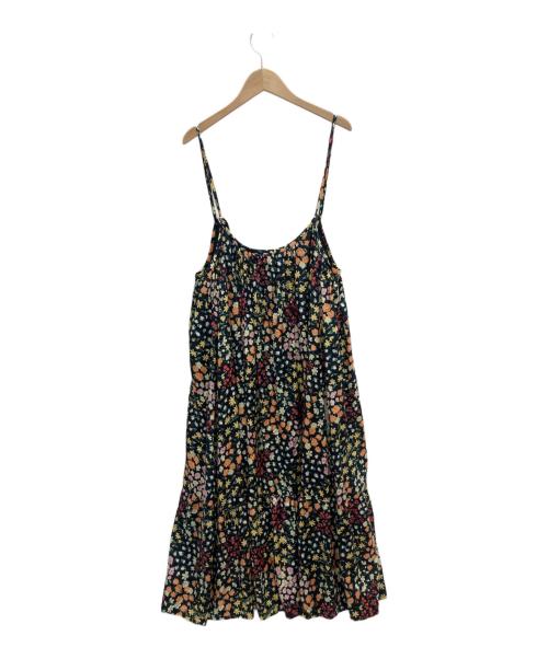 freada（フリーダ）freada (フリーダ) レーヨンプリントキャミソールワンピース ブラック サイズ:ONE SIZEの古着・服飾アイテム