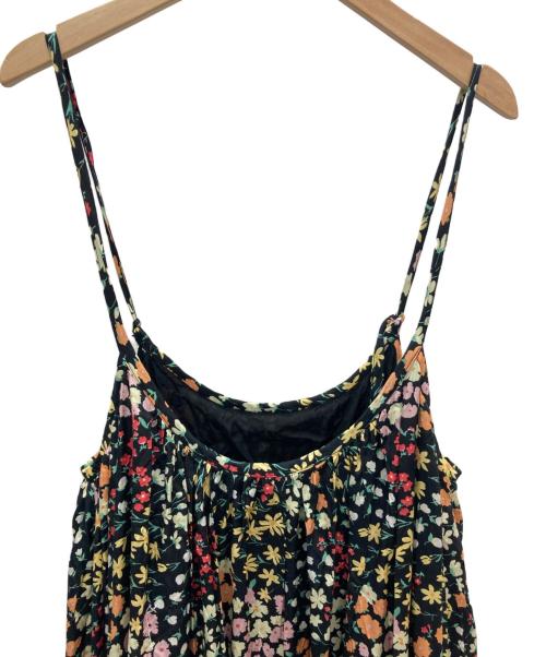 freada（フリーダ）freada (フリーダ) レーヨンプリントキャミソールワンピース ブラック サイズ:ONE SIZEの古着・服飾アイテム