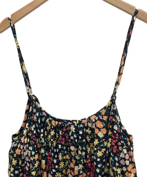 freada（フリーダ）freada (フリーダ) レーヨンプリントキャミソールワンピース ブラック サイズ:ONE SIZEの古着・服飾アイテム