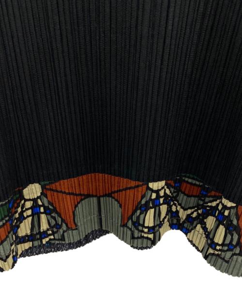 PLEATS PLEASE（プリーツプリーズ）PLEATS PLEASE (プリーツプリーズ) プリーツノースリーブカットソー ブラック サイズ:3の古着・服飾アイテム