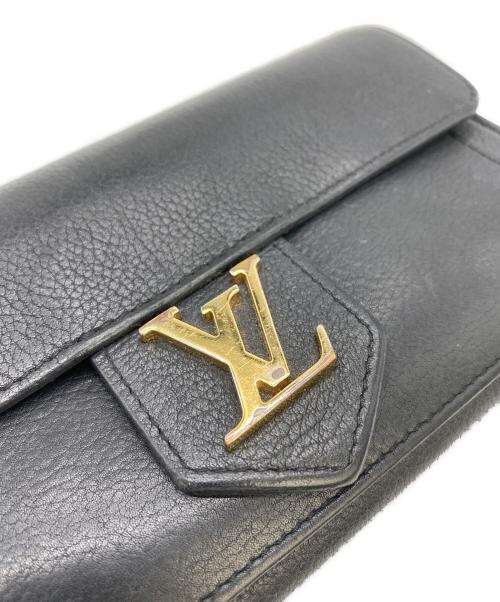 LOUIS VUITTON（ルイ ヴィトン）LOUIS VUITTON (ルイ ヴィトン) ポルトフォイユ・ロックミー 長財布 ブラックの古着・服飾アイテム
