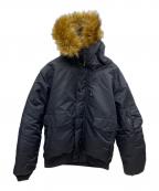 Schottショット）の古着「ファー付フーデットジャケット」｜ブラック