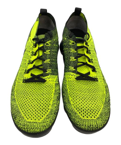 NIKE（ナイキ）NIKE (ナイキ) AIR VAPORMAX FLYKNIT 2 ブラック×ライトグリーン サイズ:cm 29の古着・服飾アイテム
