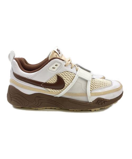 NIKE（ナイキ）NIKE (ナイキ) Travis Scott (トラヴィス・スコット) ZOOM FIELD JAXX ホワイト×ブラウン サイズ:㎝ 29の古着・服飾アイテム