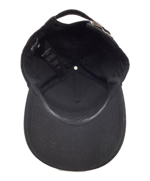 BALMAIN（バルマン）BALMAIN (バルマン) ロゴキャップ ブラックの古着・服飾アイテム