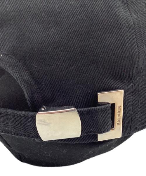 BALMAIN（バルマン）BALMAIN (バルマン) ロゴキャップ ブラックの古着・服飾アイテム