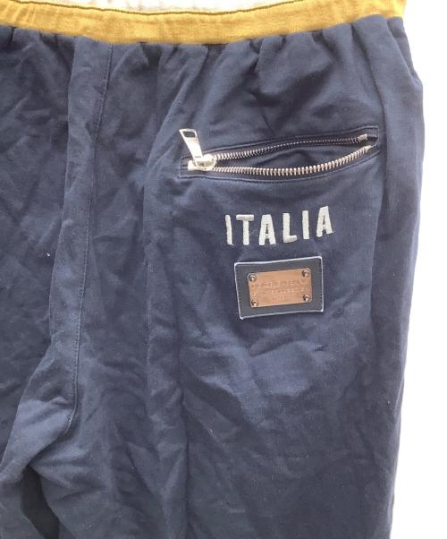 DOLCE & GABBANA（ドルチェ＆ガッバーナ）DOLCE & GABBANA (ドルチェ＆ガッバーナ) ジップスウェットパンツ ネイビー サイズ:46の古着・服飾アイテム