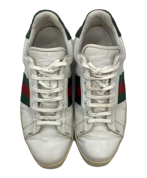 GUCCI（グッチ）GUCCI (グッチ) シェリーライン スニーカー ホワイト サイズ:40 1/2の古着・服飾アイテム