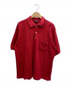 CELINEセリーヌ）の古着「ポロシャツ」｜レッド