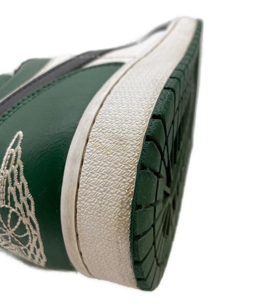NIKE（ナイキ）NIKE (ナイキ) AIR JORDAN 1 LOW グリーン×ブラック サイズ:CM 27の古着・服飾アイテム