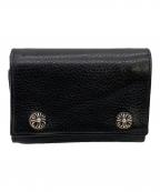 CHROME HEARTSクロムハーツ）の古着「3フォールドウォレット」｜ブラック