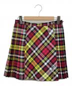 LE KILT×FRED PERRYルキルト×フレッドペリー）の古着「チェックプリーツラップスカート」｜マルチカラー