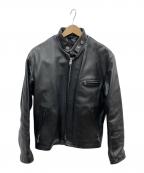 Schottショット）の古着「シングルライダースジャケット」｜ブラック