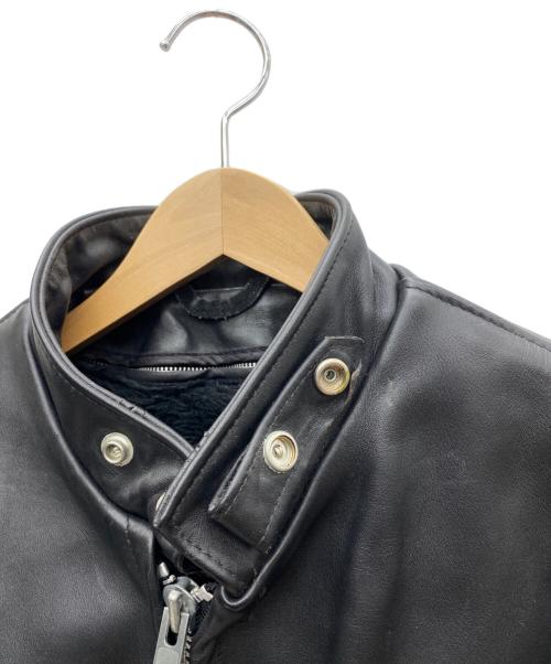 Schott（ショット）Schott (ショット) シングルライダースジャケット ブラック サイズ:42の古着・服飾アイテム