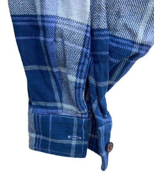 RHC Ron Herman（アールエイチシー ロンハーマン）RHC Ron Herman (アールエイチシー ロンハーマン) チェックシャツ ブルー×ネイビー サイズ:Sの古着・服飾アイテム