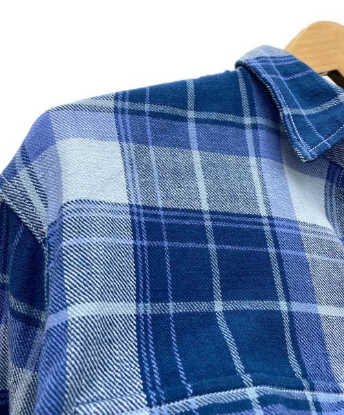 RHC Ron Herman（アールエイチシー ロンハーマン）RHC Ron Herman (アールエイチシー ロンハーマン) チェックシャツ ブルー×ネイビー サイズ:Sの古着・服飾アイテム