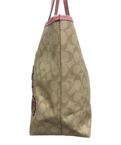 COACH（コーチ）COACH (コーチ) DISNEY (ディズニー) ディズニーシティー トートバッグ ベージュの古着・服飾アイテム