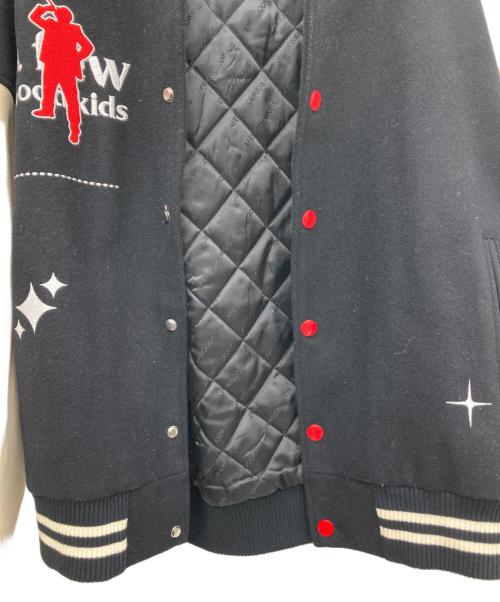 A FEW GOOD KIDS（アフューグッドキッズ）A FEW GOOD KIDS (アフューグッドキッズ) スタジャン ブラック×ベージュ サイズ:Mの古着・服飾アイテム