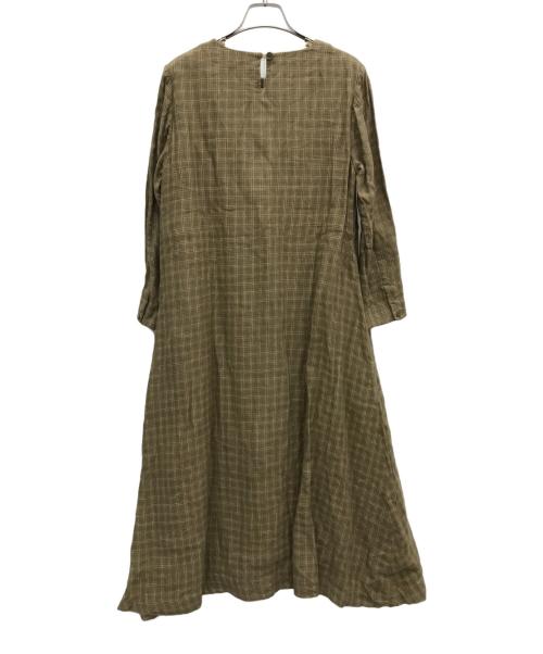 YAECA WRITE（ヤエカ ライト）YAECA WRITE (ヤエカ ライト) Aラインドレスワンピース ブラウン サイズ:M 未使用品の古着・服飾アイテム