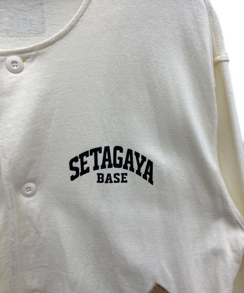 setagaya base（セタガヤベース）setagaya base (セタガヤベース) ドライビングカーディガン カーキ×ベージュ サイズ:XLの古着・服飾アイテム