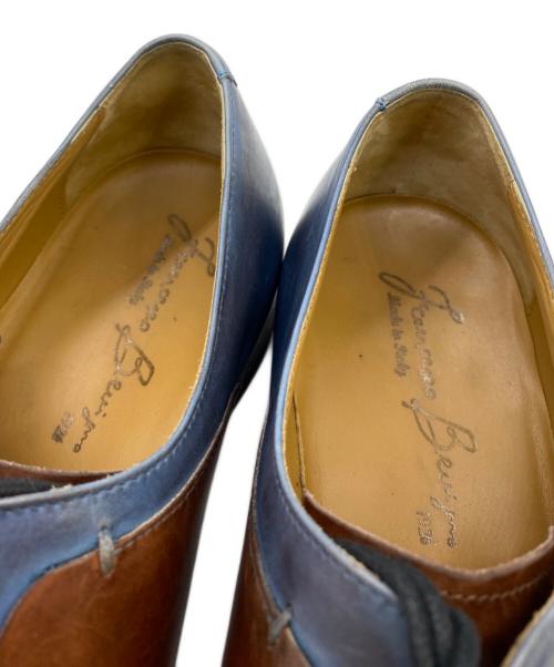 FRANCESCO BENIGNO（フランチェスコ・ベニーニョ）FRANCESCO BENIGNO (フランチェスコ・ベニーニョ) ホールカットコンビネーションシューズ ブラウン×ネイビー サイズ:6の古着・服飾アイテム